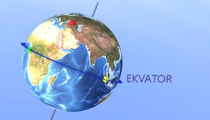 Dünya üzerinde seçili 3 renkli nokta.jpg